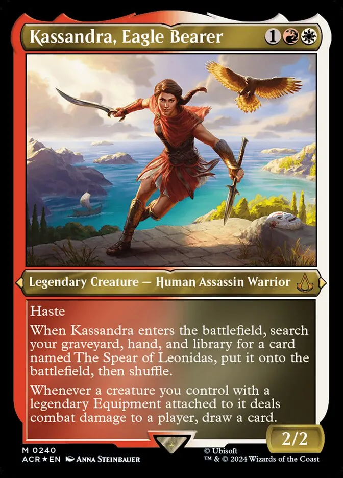 2024 Assassin's Creed Kassandra, Eagle Bearer #240 mythic card image
