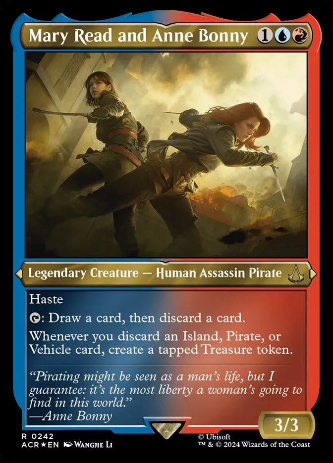 2024 Assassin's Creed Mary Read and Anne Bonny #242 rare card image