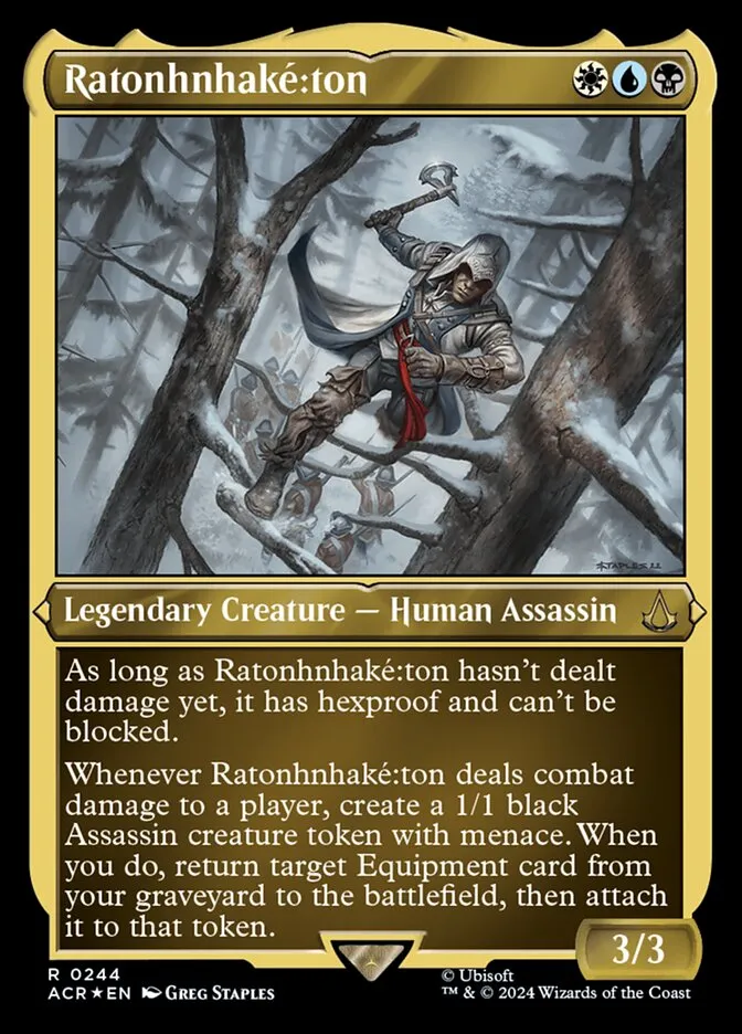 2024 Assassin's Creed Ratonhnhaké꞉ton #244 rare card image