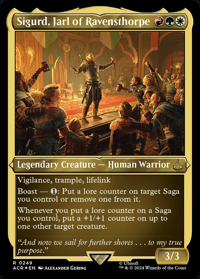 2024 Assassin's Creed Sigurd, Jarl of Ravensthorpe #249 rare card image
