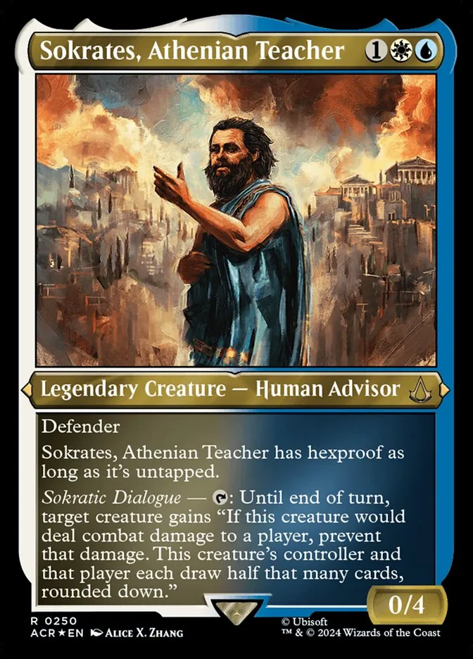 2024 Assassin's Creed Sokrates, Athenian Teacher #250 rare card image