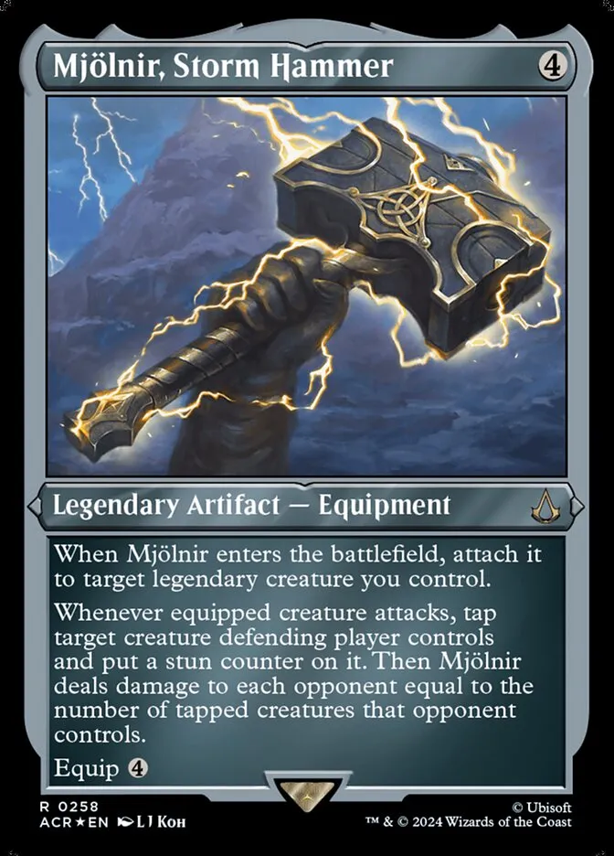 2024 Assassin's Creed Mjölnir, Storm Hammer #258 rare card image