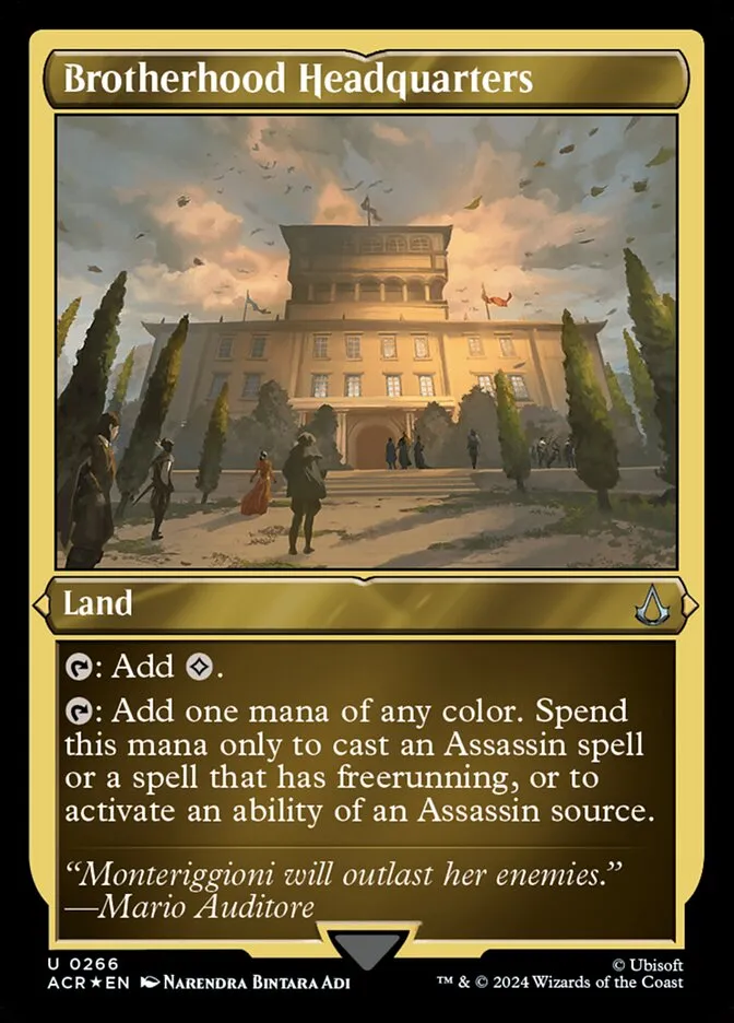 2024 Assassin's Creed Brotherhood Headquarters #266 uncommon card image