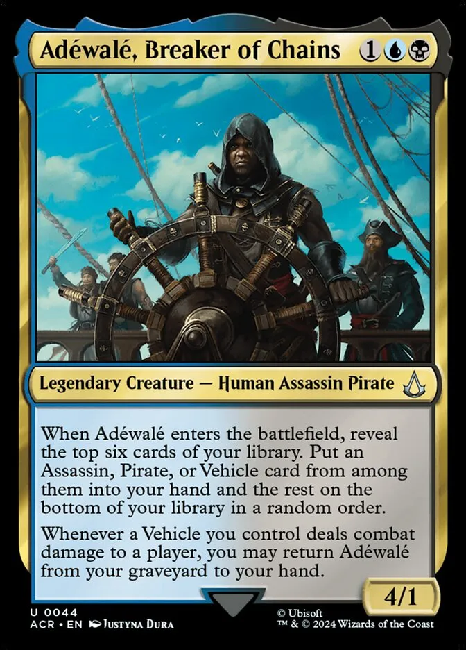 2024 Assassin's Creed Adéwalé, Breaker of Chains uncommon #44 uncommon card image