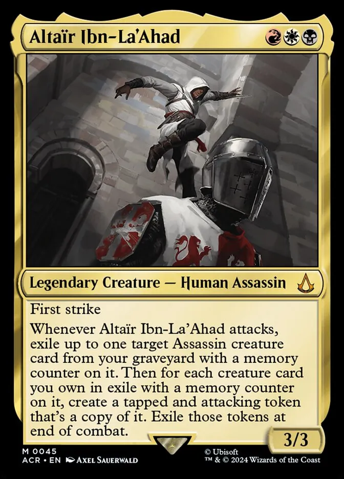 2024 Assassin's Creed Altaïr Ibn-La'Ahad #45 mythic card image