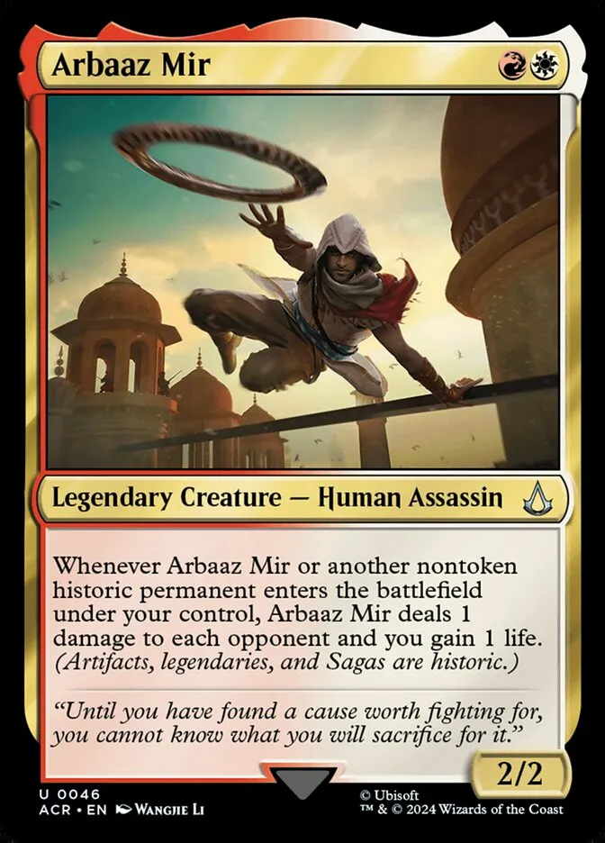2024 Assassin's Creed Arbaaz Mir uncommon #46 uncommon card image
