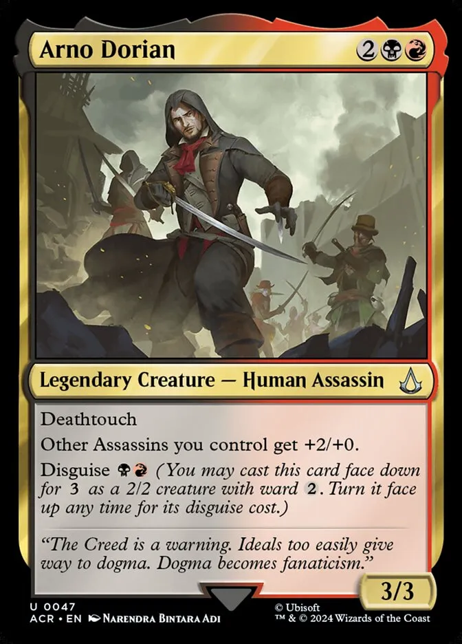 2024 Assassin's Creed Arno Dorian uncommon #47 uncommon card image