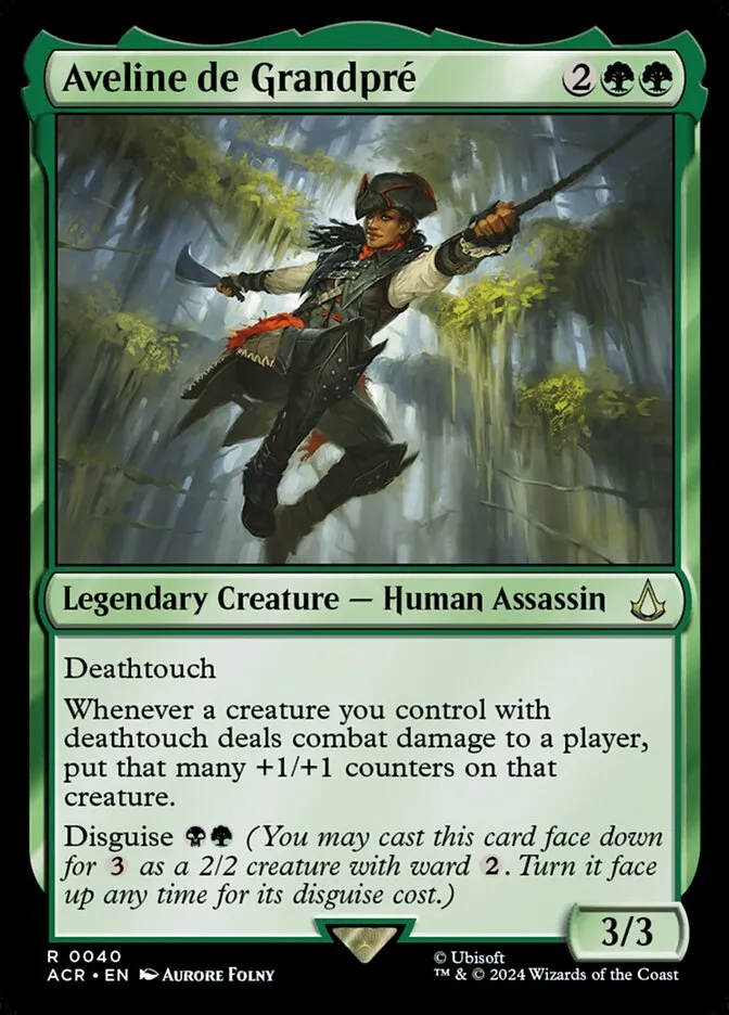 2024 Assassin's Creed Aveline de Grandpré rare #40 rare card image
