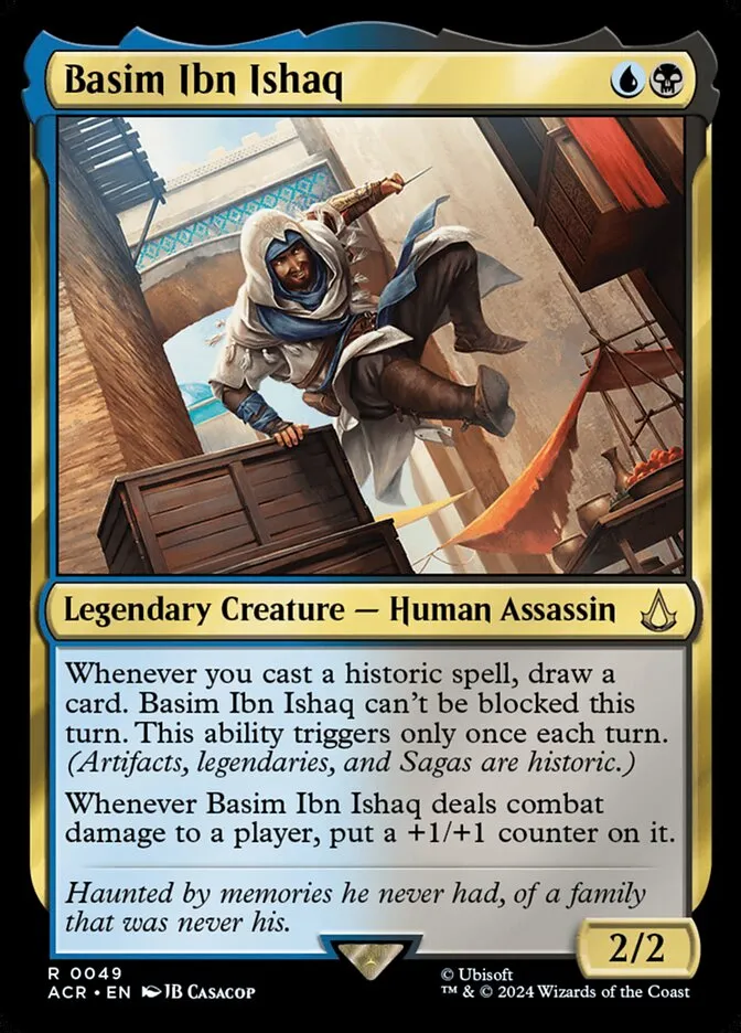 2024 Assassin's Creed Basim Ibn Ishaq rare #49 rare card image