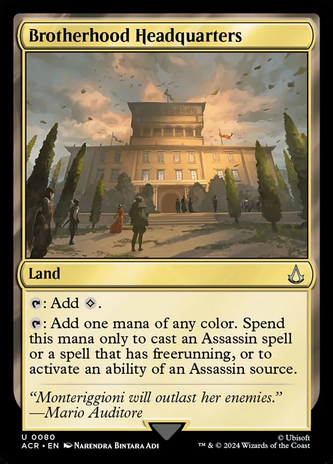 2024 Assassin's Creed Brotherhood Headquarters uncommon #80 uncommon card image