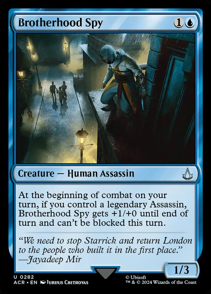 2024 Assassin's Creed Brotherhood Spy #282 uncommon card image
