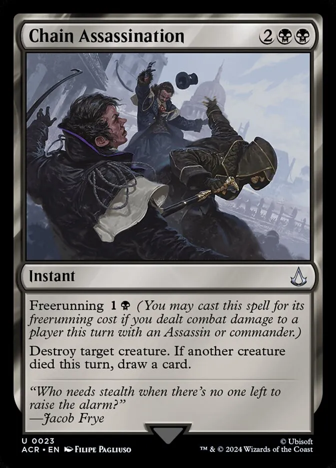 2024 Assassin's Creed Chain Assassination uncommon #23 uncommon card image