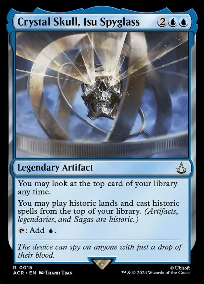 2024 Assassin's Creed Crystal Skull, Isu Spyglass rare #15 rare card image
