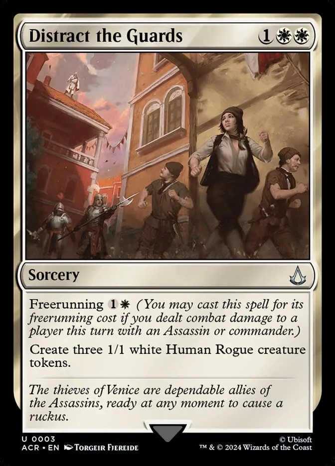 2024 Assassin's Creed Distract the Guards uncommon #3 uncommon card image