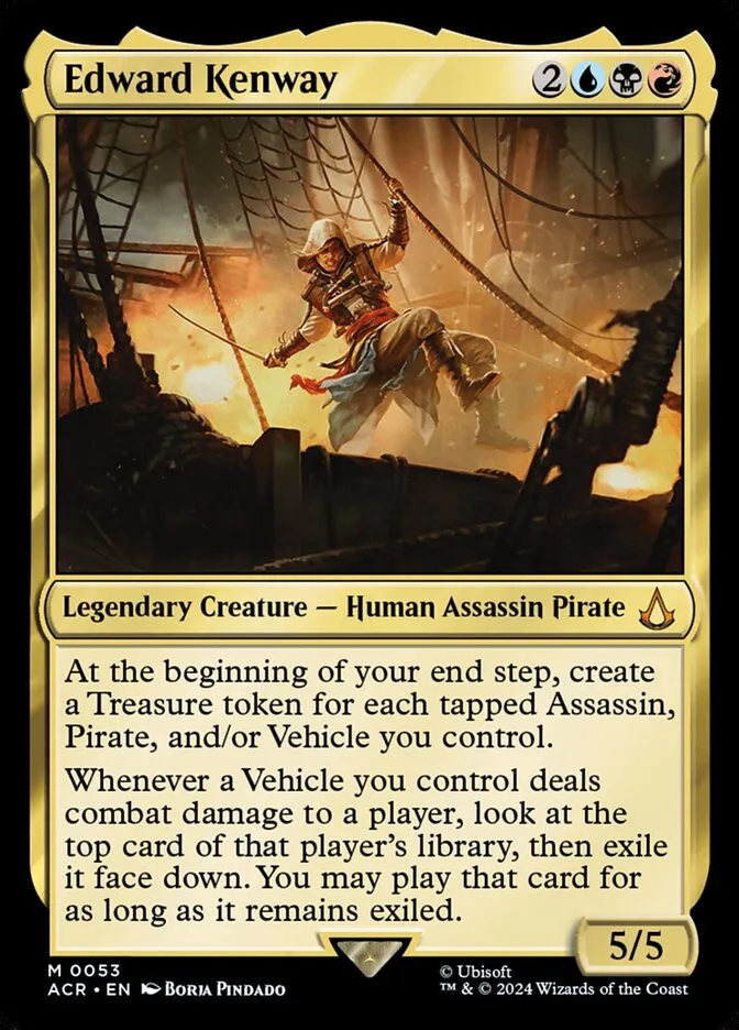 2024 Assassin's Creed Edward Kenway #53 mythic card image