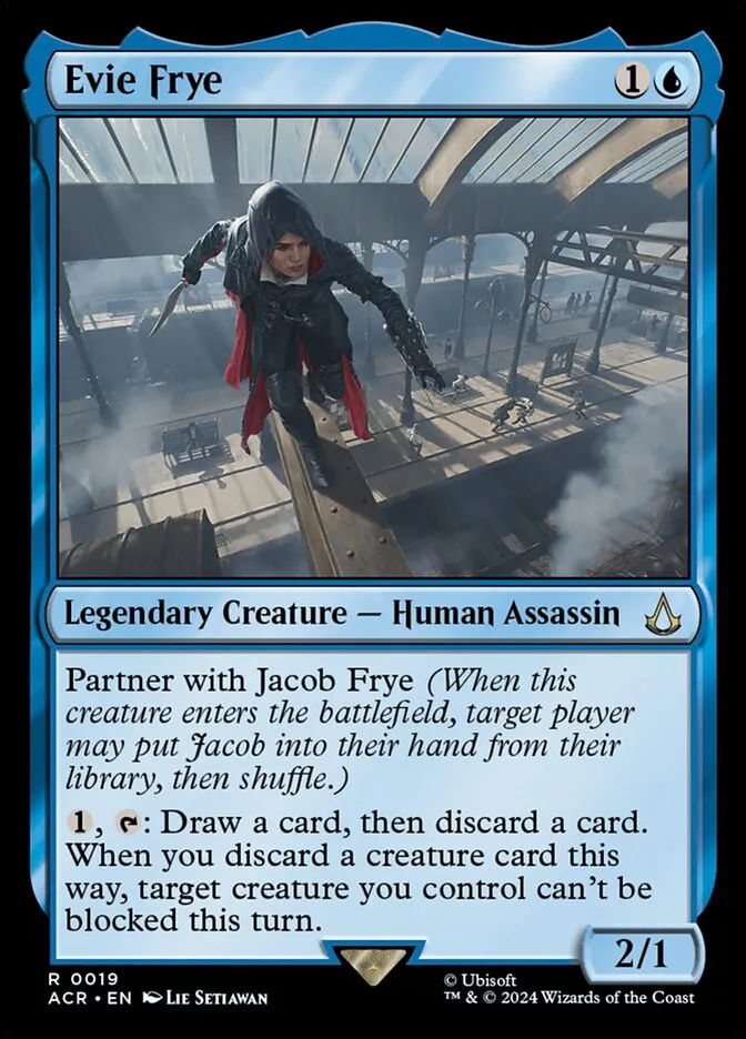 2024 Assassin's Creed Evie Frye rare #19 rare card image