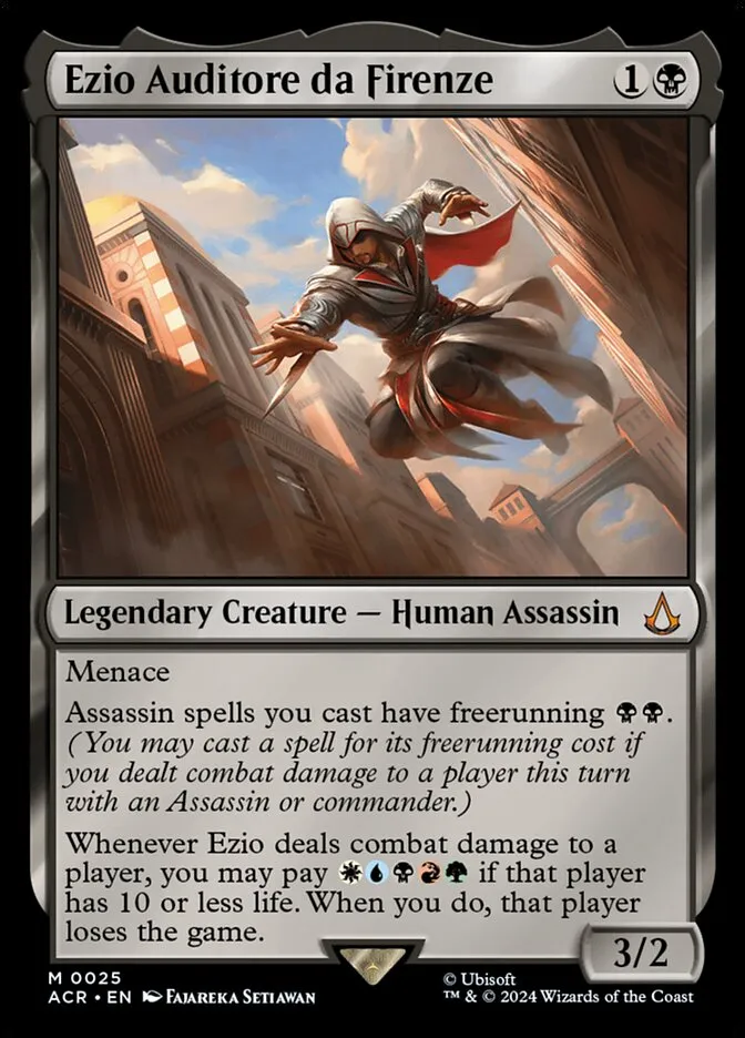 2024 Assassin's Creed Ezio Auditore da Firenze #25 mythic card image