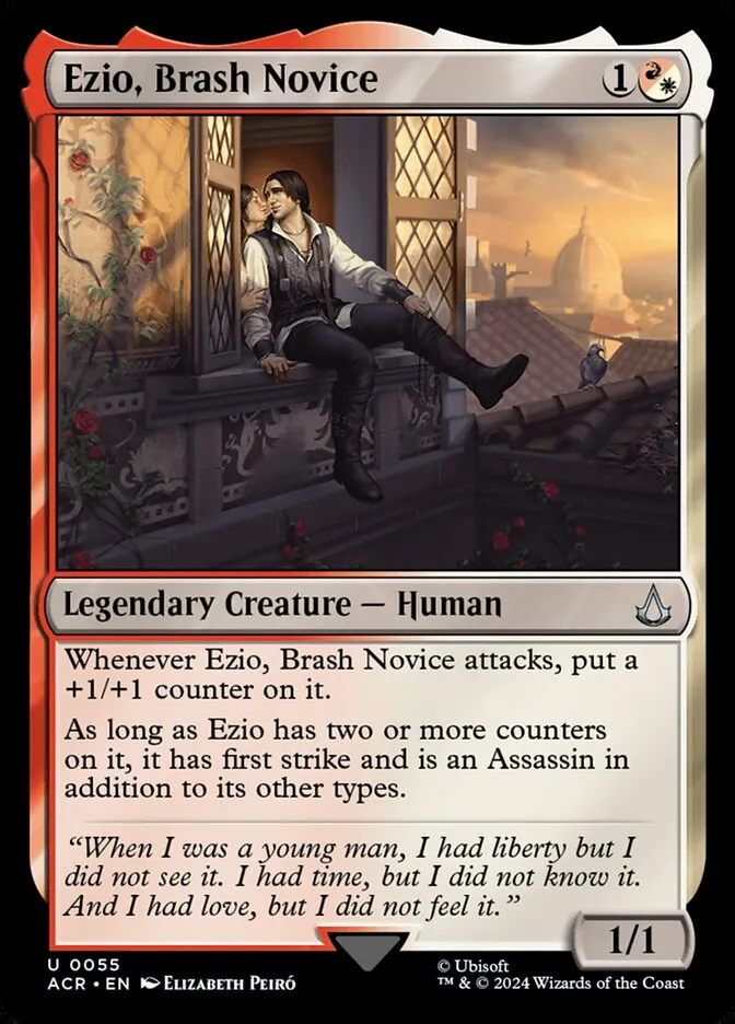 2024 Assassin's Creed Ezio, Brash Novice uncommon #55 uncommon card image