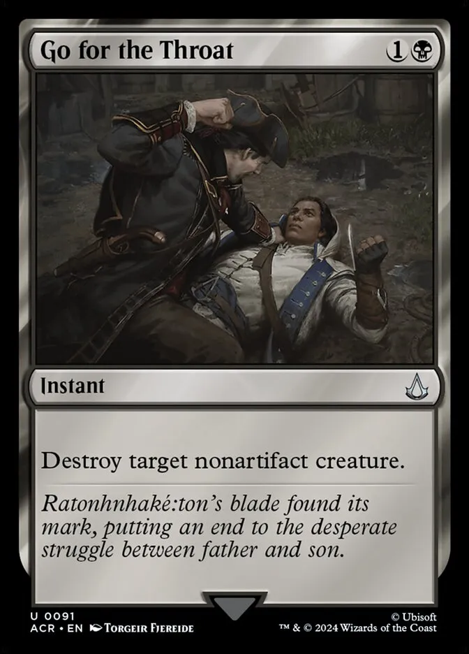 2024 Assassin's Creed Go for the Throat uncommon #91 uncommon card image