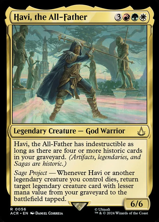 2024 Assassin's Creed Havi, the All-Father rare #56 rare card image