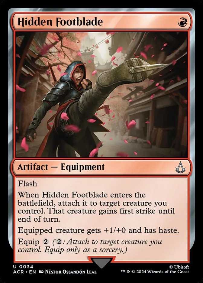 2024 Assassin's Creed Hidden Footblade uncommon #34 uncommon card image
