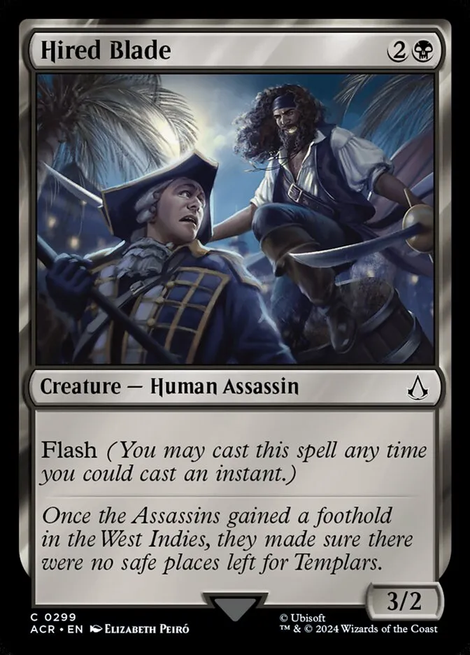 2024 Assassin's Creed Hired Blade common #299 common card image