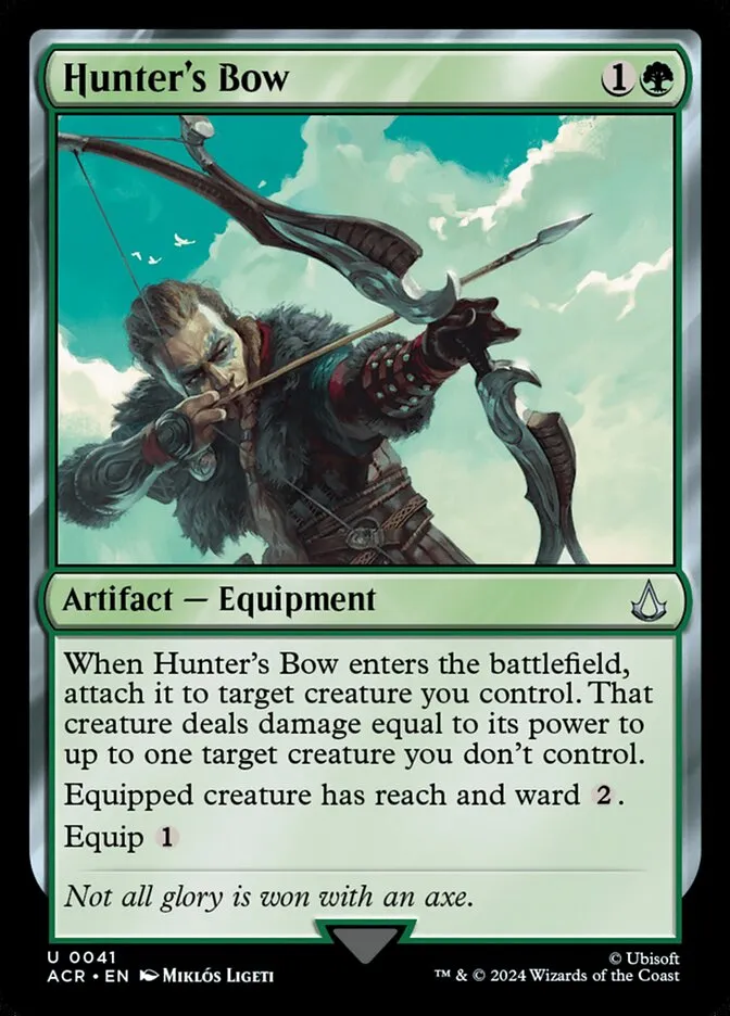 2024 Assassin's Creed Hunter's Bow uncommon #41 uncommon card image