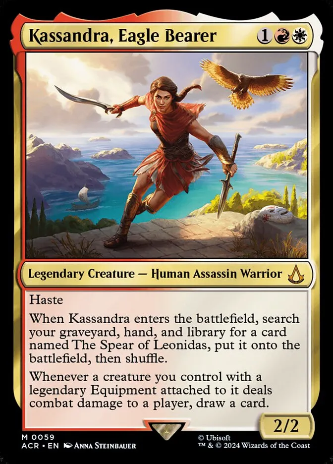 2024 Assassin's Creed Kassandra, Eagle Bearer #59 mythic card image