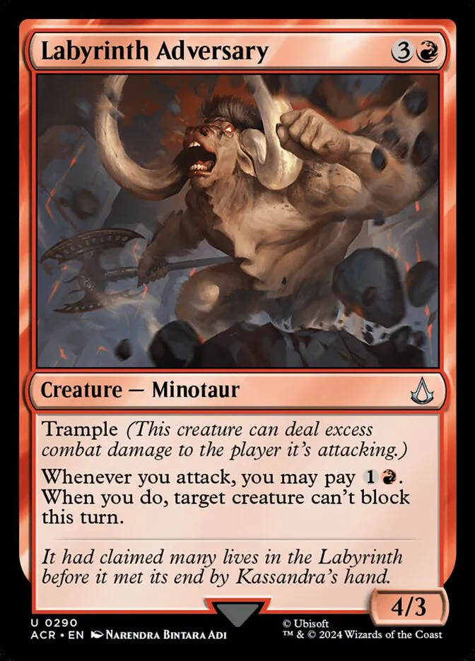 2024 Assassin's Creed Labyrinth Adversary #290 uncommon card image
