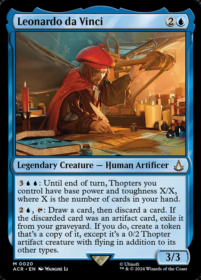 2024 Assassin's Creed Leonardo da Vinci #20 mythic card image