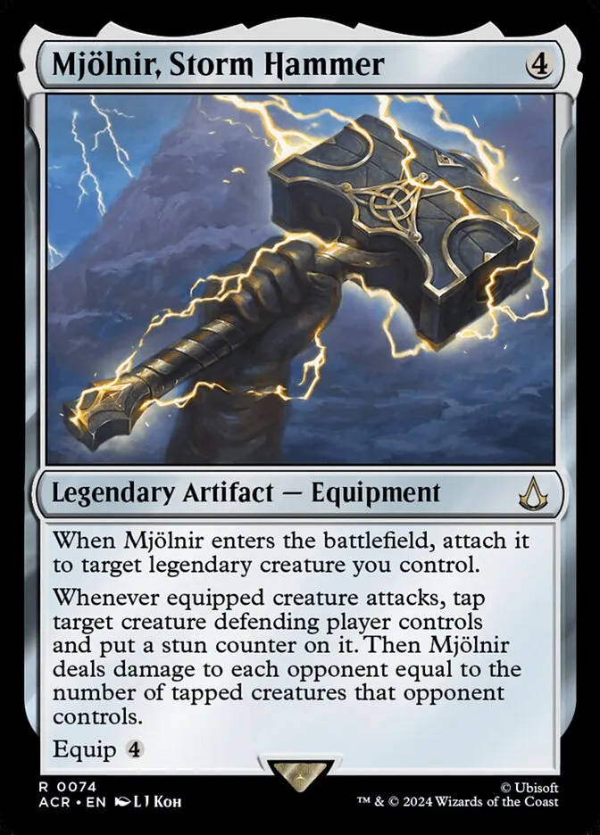 2024 Assassin's Creed Mjölnir, Storm Hammer rare #74 rare card image
