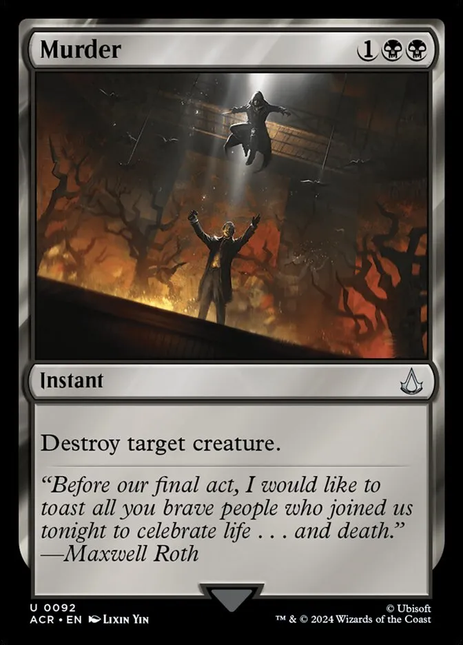 2024 Assassin's Creed Murder uncommon #92 uncommon card image
