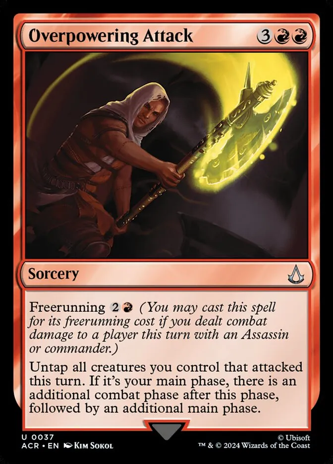 2024 Assassin's Creed Overpowering Attack uncommon #37 uncommon card image