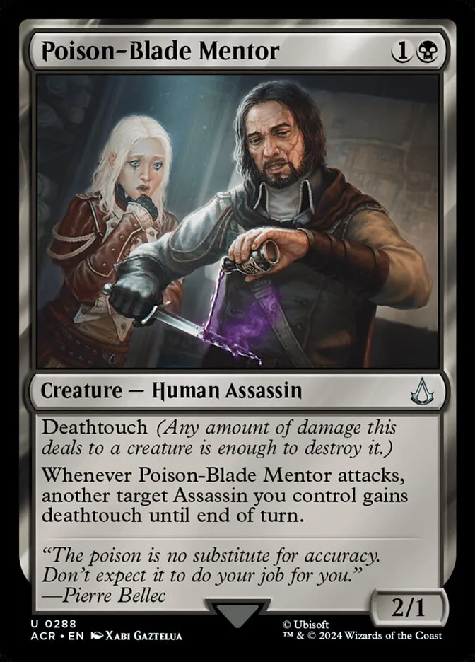 2024 Assassin's Creed Poison-Blade Mentor #288 uncommon card image