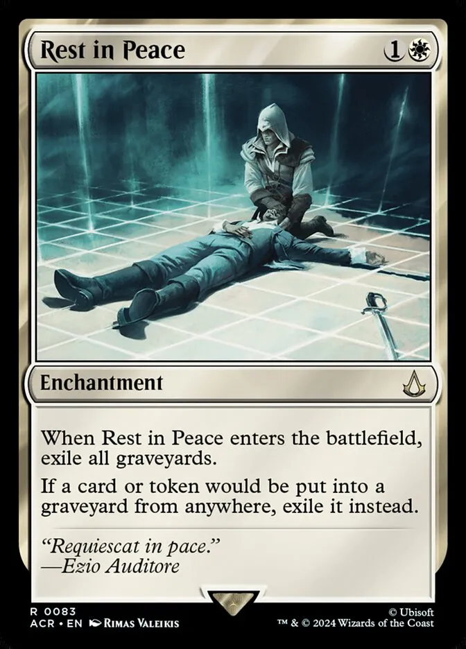 2024 Assassin's Creed Rest in Peace rare #83 rare card image