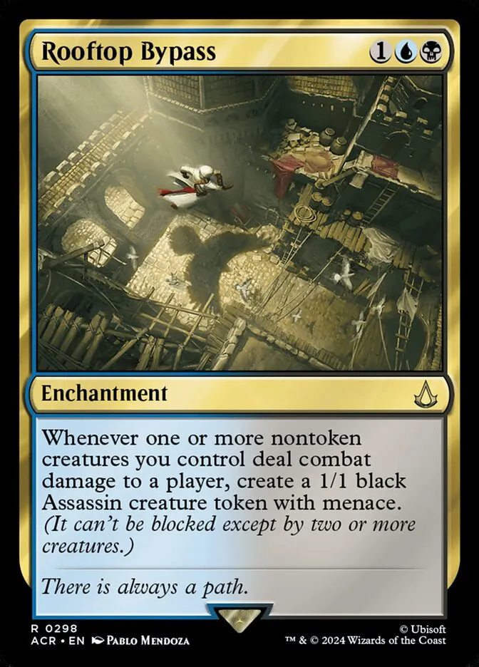 2024 Assassin's Creed Rooftop Bypass #298 rare card image