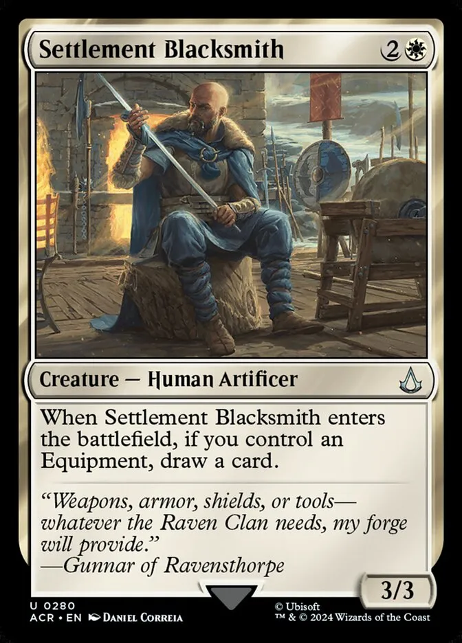 2024 Assassin's Creed Settlement Blacksmith uncommon #280 uncommon card image