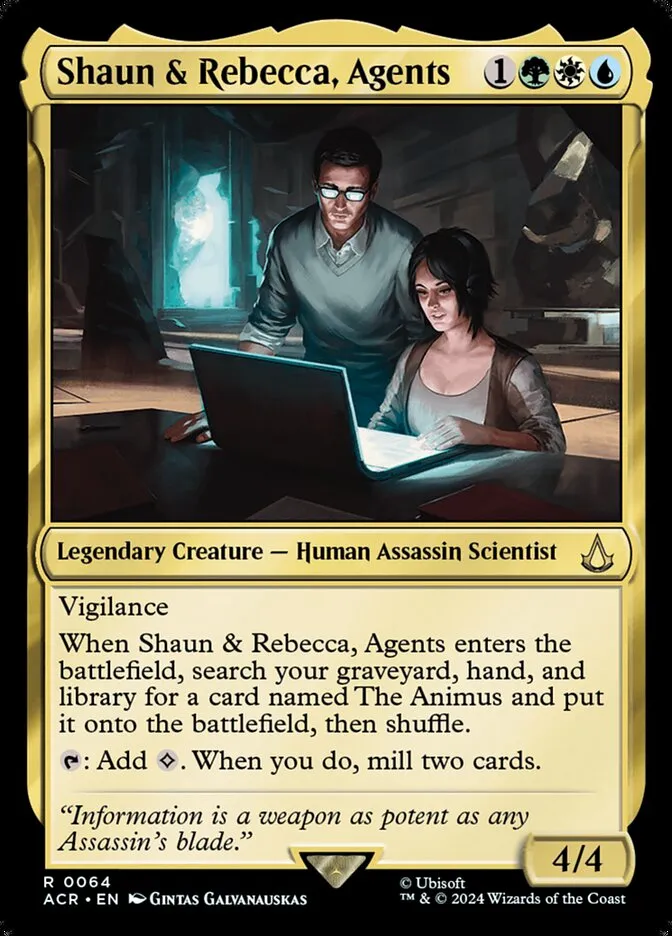 2024 Assassin's Creed Shaun & Rebecca, Agents rare #64 rare card image
