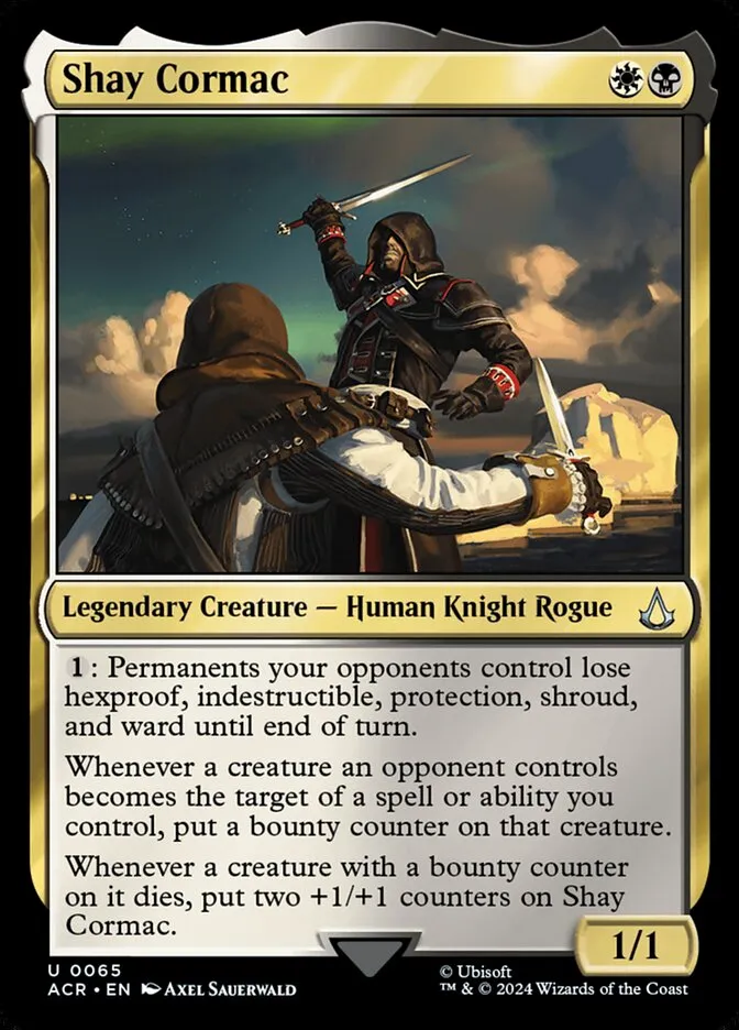 2024 Assassin's Creed Shay Cormac uncommon #65 uncommon card image