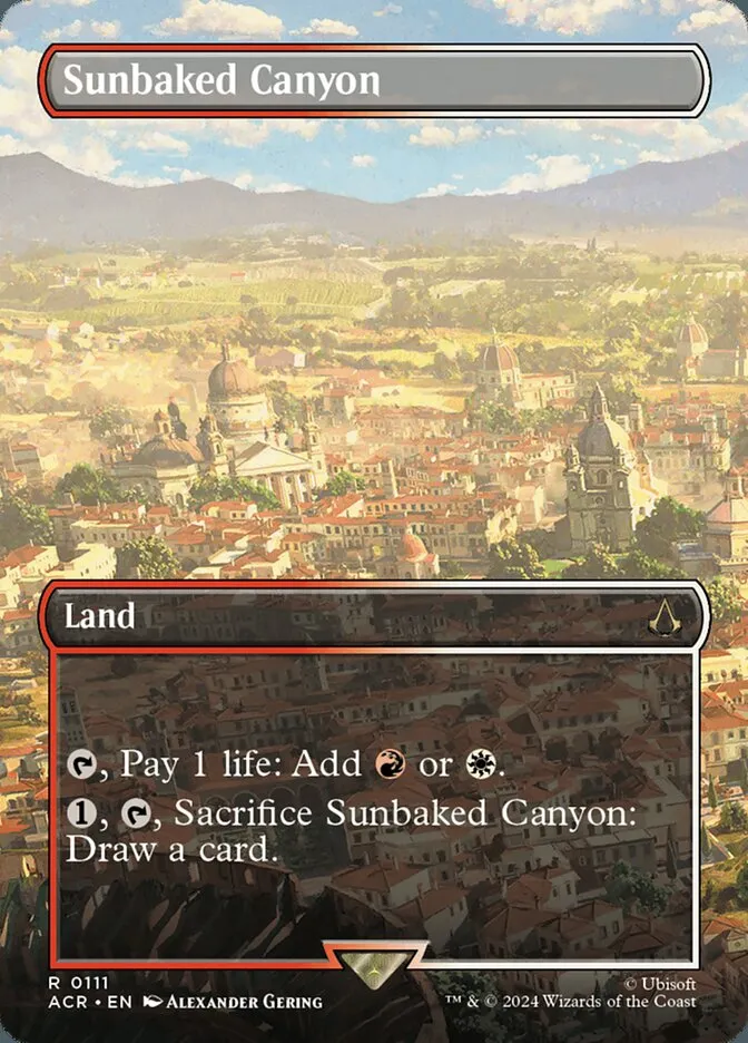 2024 Assassin's Creed Sunbaked Canyon rare #111 rare card image