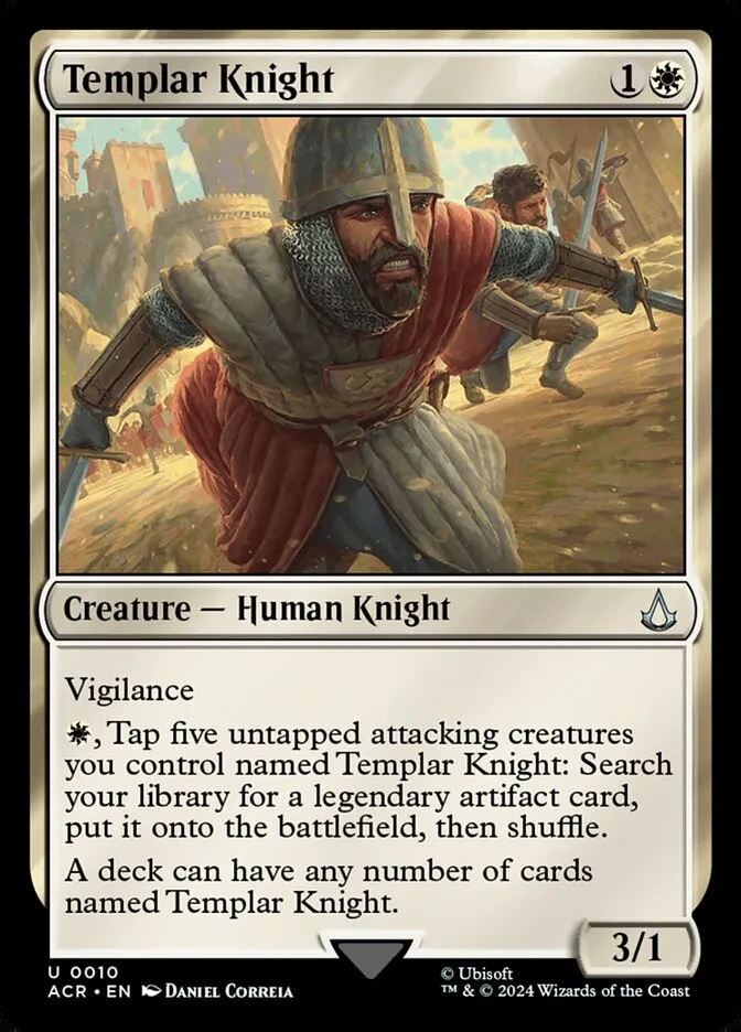2024 Assassin's Creed Templar Knight uncommon #10 uncommon card image