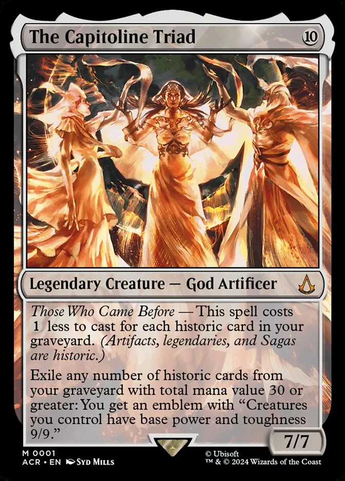 2024 Assassin's Creed The Capitoline Triad mythic #1 mythic card image