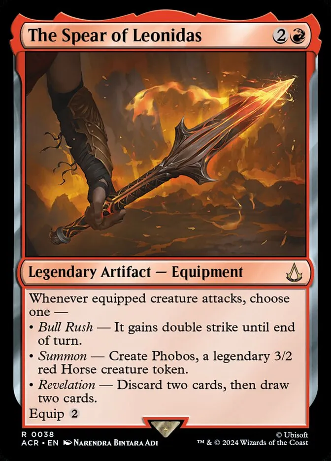 2024 Assassin's Creed The Spear of Leonidas rare #38 rare card image