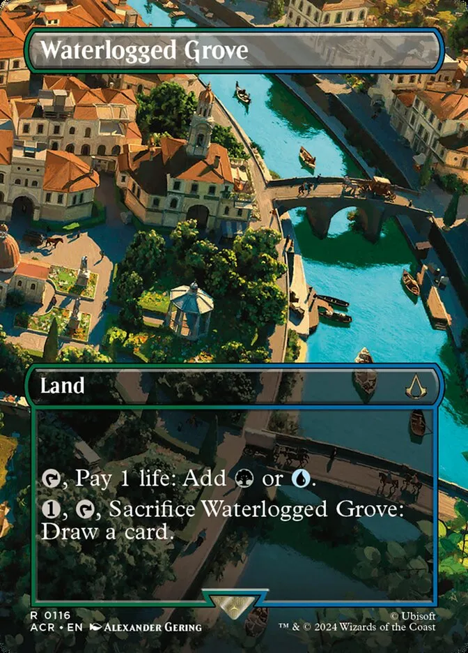 2024 Assassin's Creed Waterlogged Grove rare #116 rare card image