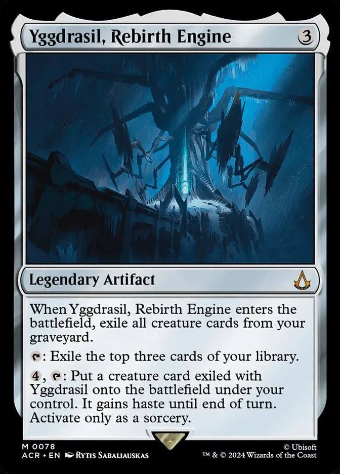 2024 Assassin's Creed Yggdrasil, Rebirth Engine #78 mythic card image