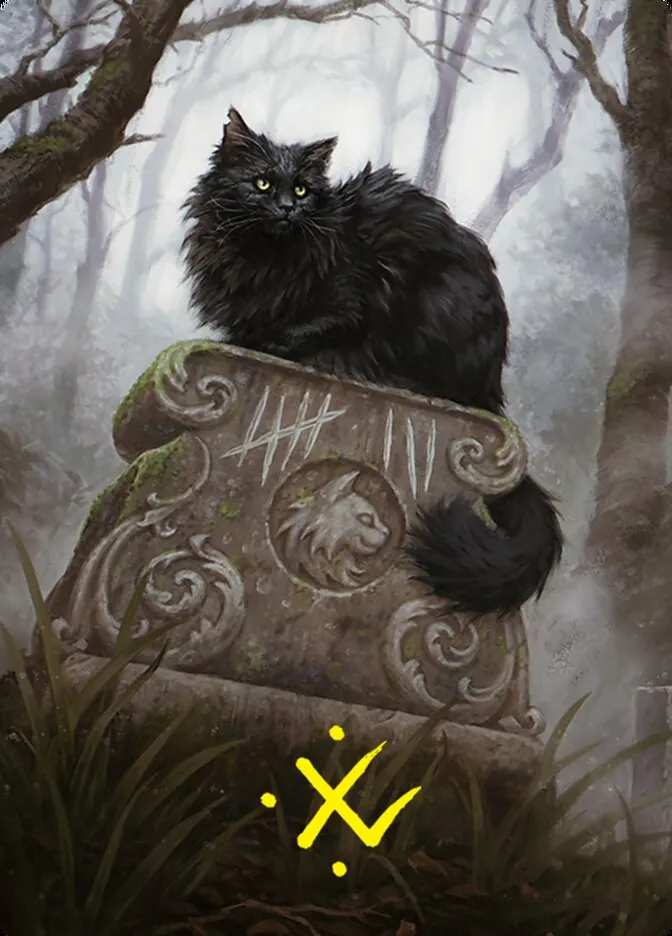 2024 Foundations Art Series Nine-Lives Familiar // Nine-Lives Familiar common #36b common card image