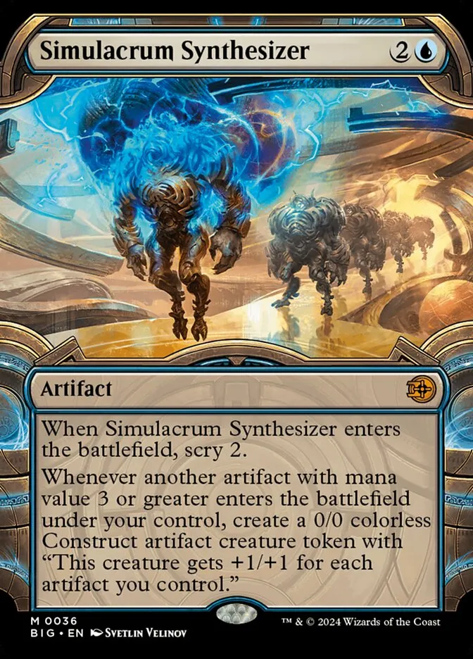 2024 The Big Score Simulacrum Synthesizer mythic #36 mythic card image
