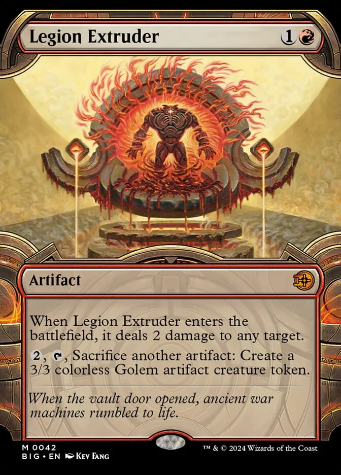 2024 The Big Score Legion Extruder mythic #42 mythic card image