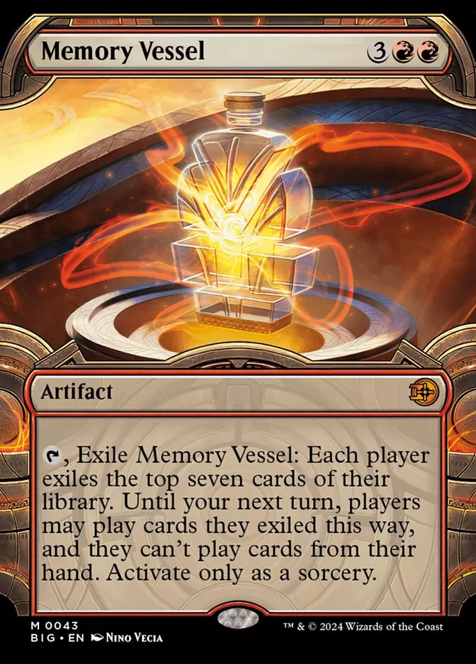 2024 The Big Score Memory Vessel mythic #43 mythic card image