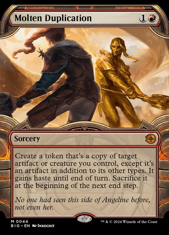 2024 The Big Score Molten Duplication mythic #44 mythic card image
